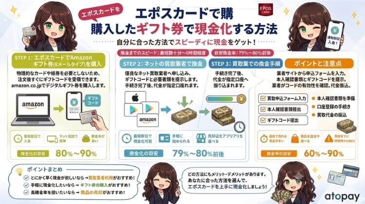 エポスカードを電子ギフト券で現金化する方法