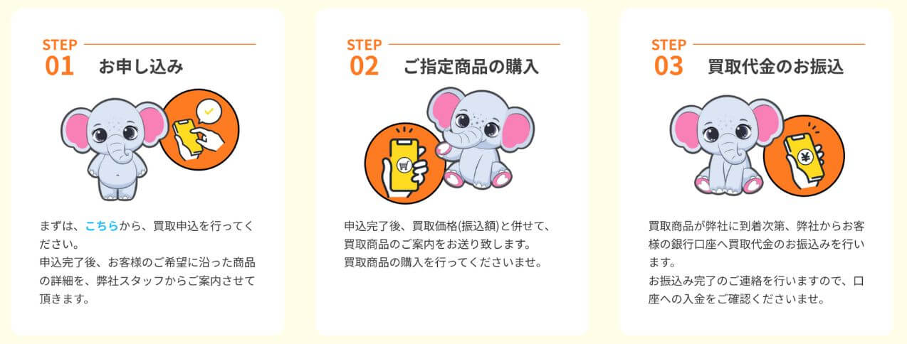 買い取るゾウ